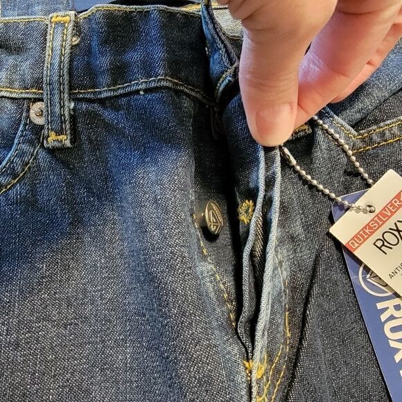 ROXY Quicksilver One button bootcut Jeans size 1 NWT - Picture 6 of 7
